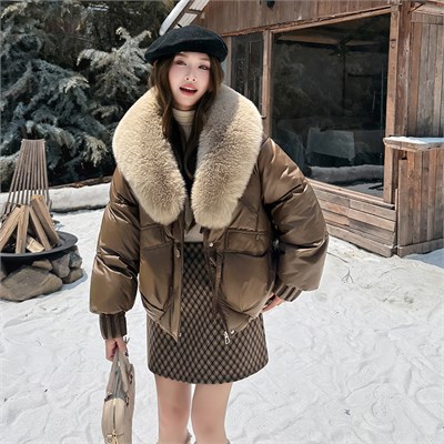 Cute Woman  Куртка с меховым воротником  M-B117 80095