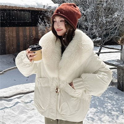 Cute Woman  Куртка с меховым воротником  M-B117 80096