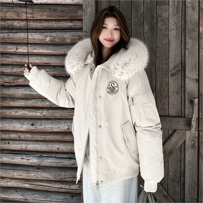 Cute Woman Куртка с меховым воротником M-B116 80100