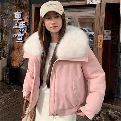 Cute Woman  Куртка с меховым воротником   JDXF-8816 80388