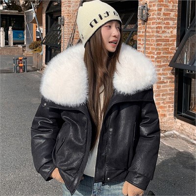 Cute Woman  Куртка с меховым воротником   JDXF-8816 80389