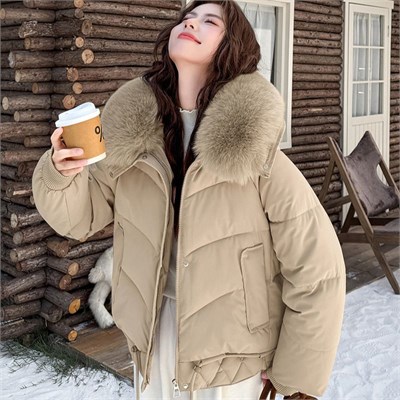 Cute Woman  Куртка с меховым воротником  M-B118 80404