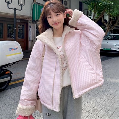 Cute Woman Куртка ретро двусторонняя  Q-8858 80967