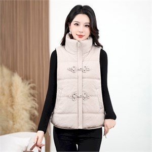 {{photo.Alt || photo.Description || 'Cute Woman Жилет ретро с воротником-стойкой  030-2039'}}