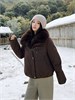 Cute Woman Куртка с меховым воротником  010-852 144578