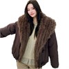 Cute Woman Куртка с меховым воротником  010-853 144582