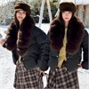 Cute Woman Куртка с меховым воротником  010-858 144588