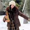 Cute Woman Куртка с капюшоном и меховым воротником  010-902 144592