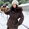 Cute Woman Куртка с капюшоном и меховым воротником  010-902 144592