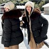 Cute Woman Куртка с капюшоном и меховым воротником  010-902 144594