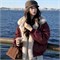 Cute Woman Куртка с меховым воротником  011-273 145647