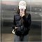 Cute Woman Куртка с трикотажными рукавами  009-A35 146061