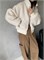 Cute Woman Куртка с отворотом из овечьей шерсти  028-2617 146113