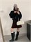 Cute Woman Куртка с отворотом из овечьей шерсти  028-2617 146114