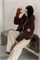 Cute Woman Куртка из овечьей шерсти с капюшоном 028-2618 146236
