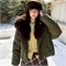 Cute Woman Куртка с меховым воротником  010-857 146269