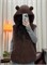 Cute Woman Жилет из овечьей шерсти с капюшоном  026-A02 146486